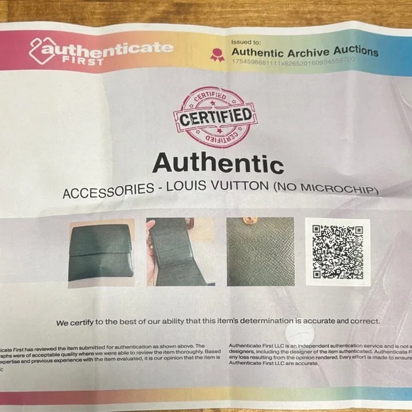 Authentic Louis Vuitton wallet Green EPI    Includes chain -with COA 
Like new - Picture 9 of 16